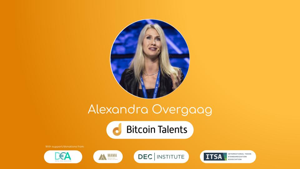 Bitcoin Talents Mentor – Alexandra Overgaag