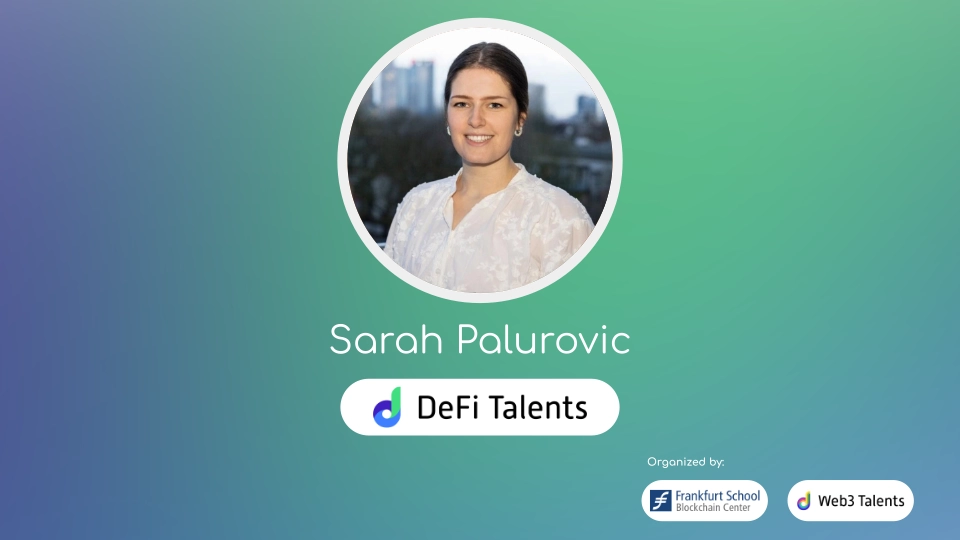 DeFi Talents Mentor – Sarah Palurovic