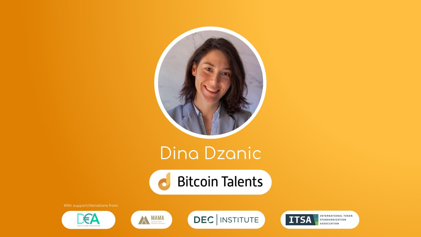 Bitcoin Talents Mentor – Dina Dzanic