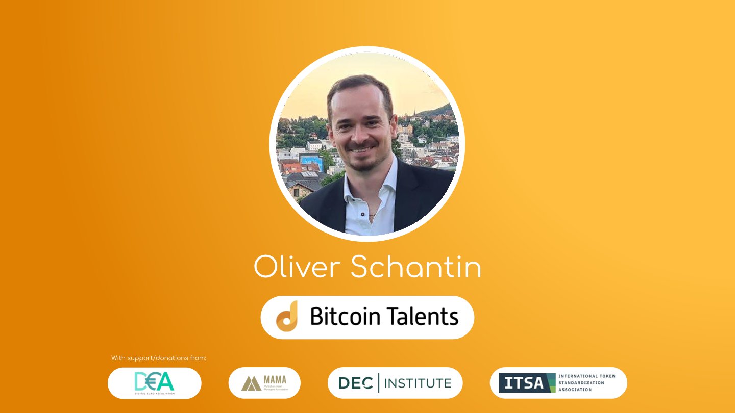 Bitcoin Talents Mentor – Oliver Schantin