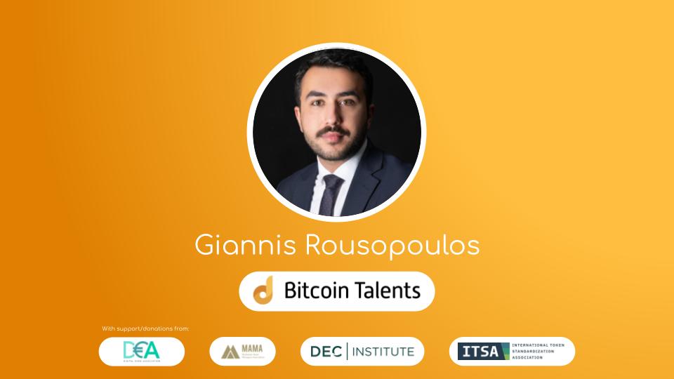 Bitcoin Talents Mentor – Giannis Rousopoulos
