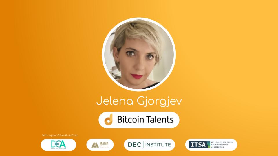 Bitcoin Talents Mentor – Jelena Gjorgjev
