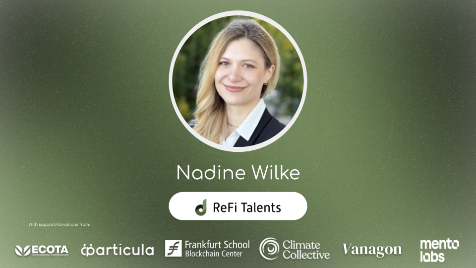 ReFi Talents Mentor – Nadine Wilke